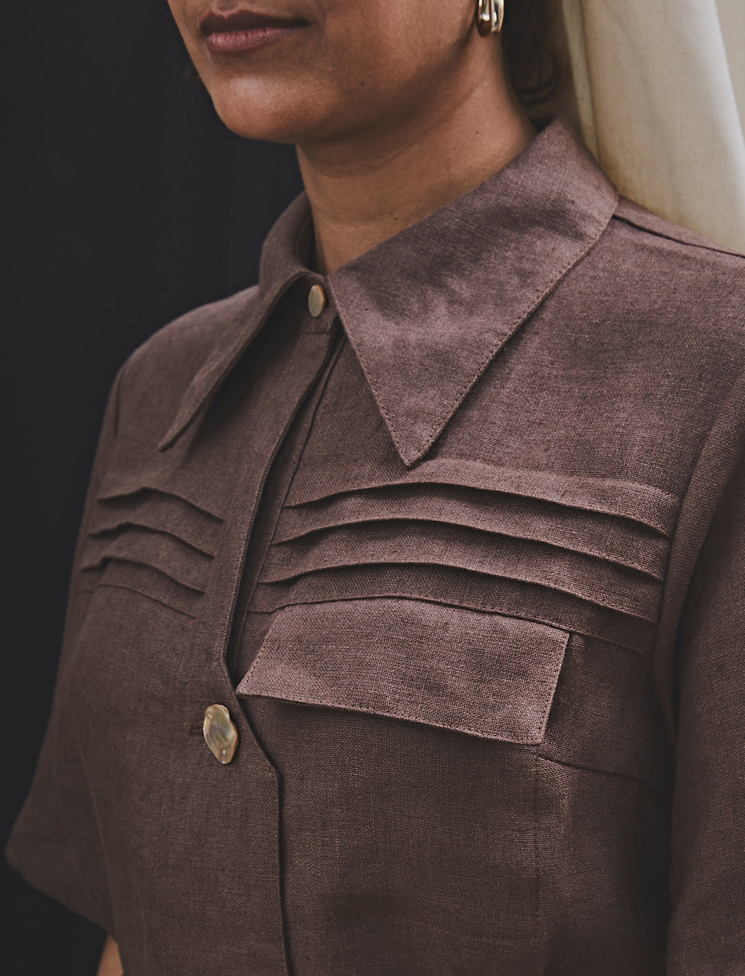 Samara Shirt Cacao Linen