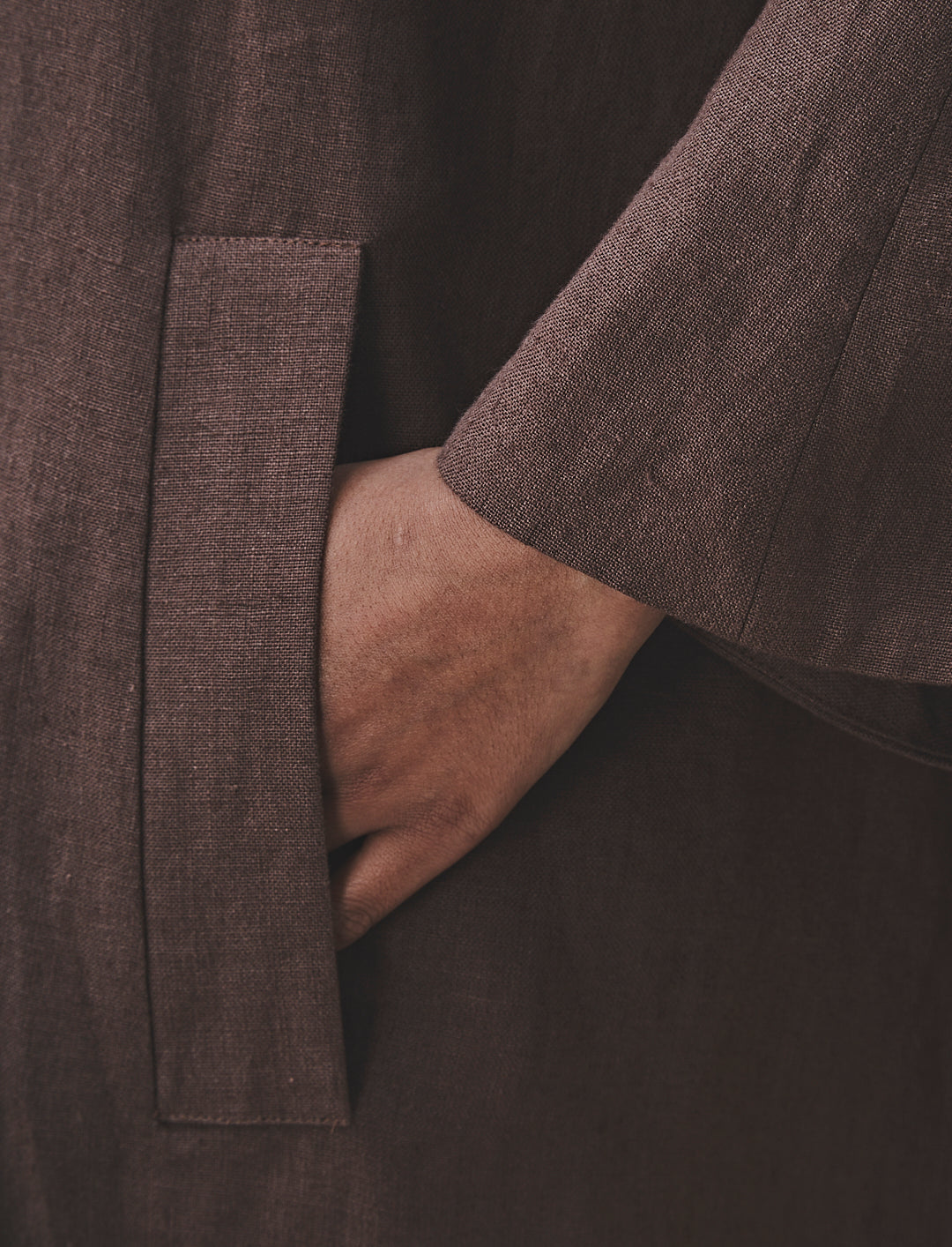 Bettina Coat Cacao Linen