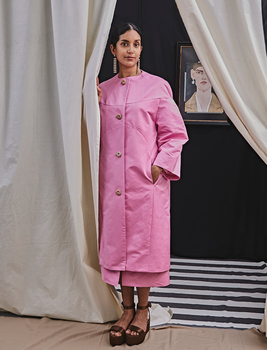 Rosalie Coat Frosted pink
