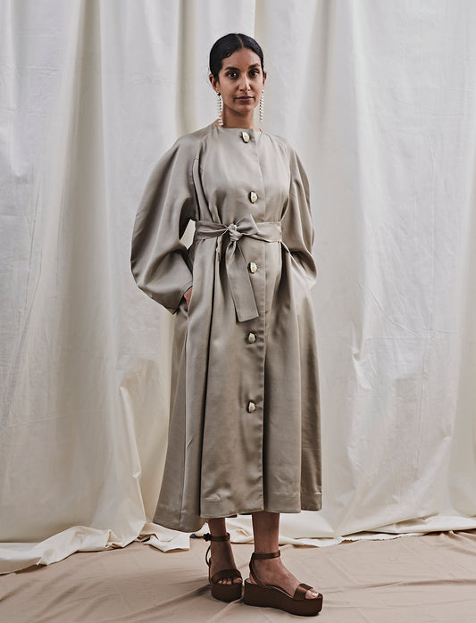 Claire coat-dress Sage