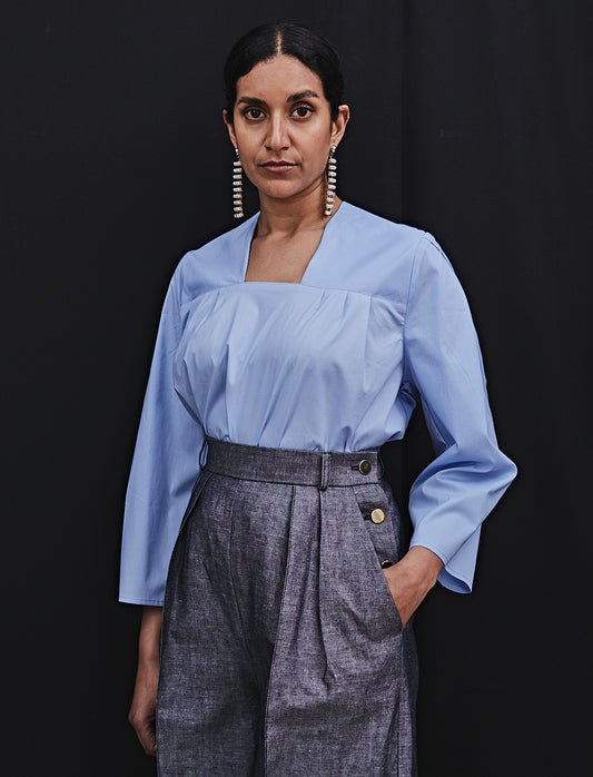 Karolina Blouse Sky Blue