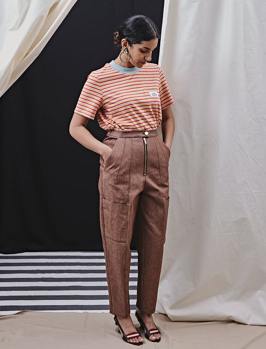 Dominique trousers Brown Denim