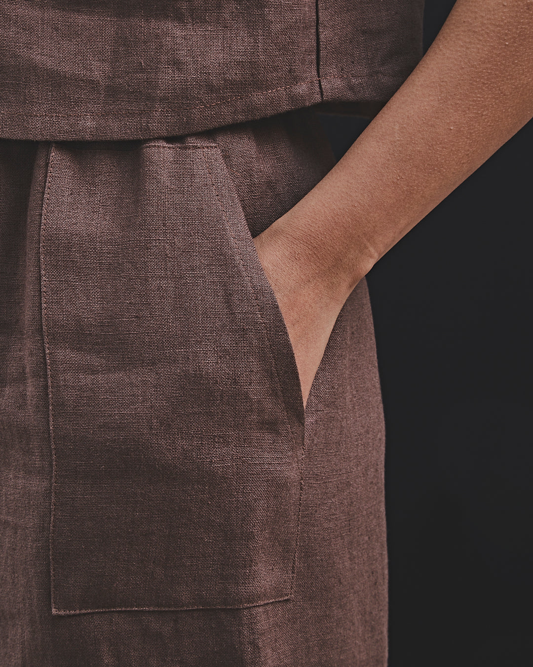 Zouzou Trousers Cacao Linen