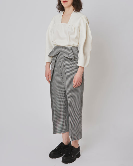 Marlene Trousers Wool Houndstooth