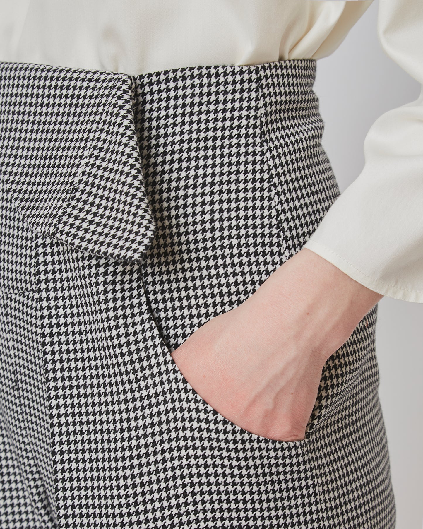 Marlene Trousers Wool Houndstooth