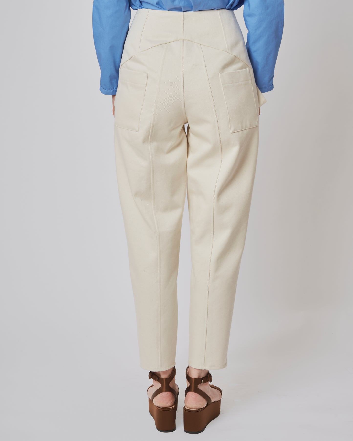 Joan Trousers Denim Cream