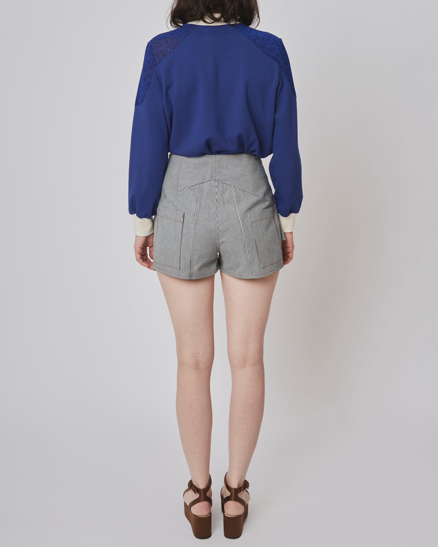Joan Shorts Stripes Blue