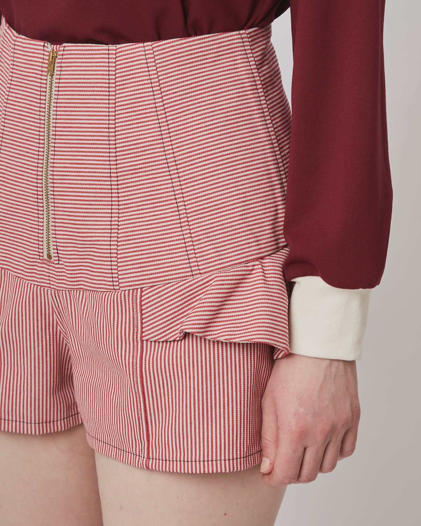 Joan Shorts Stripes Red