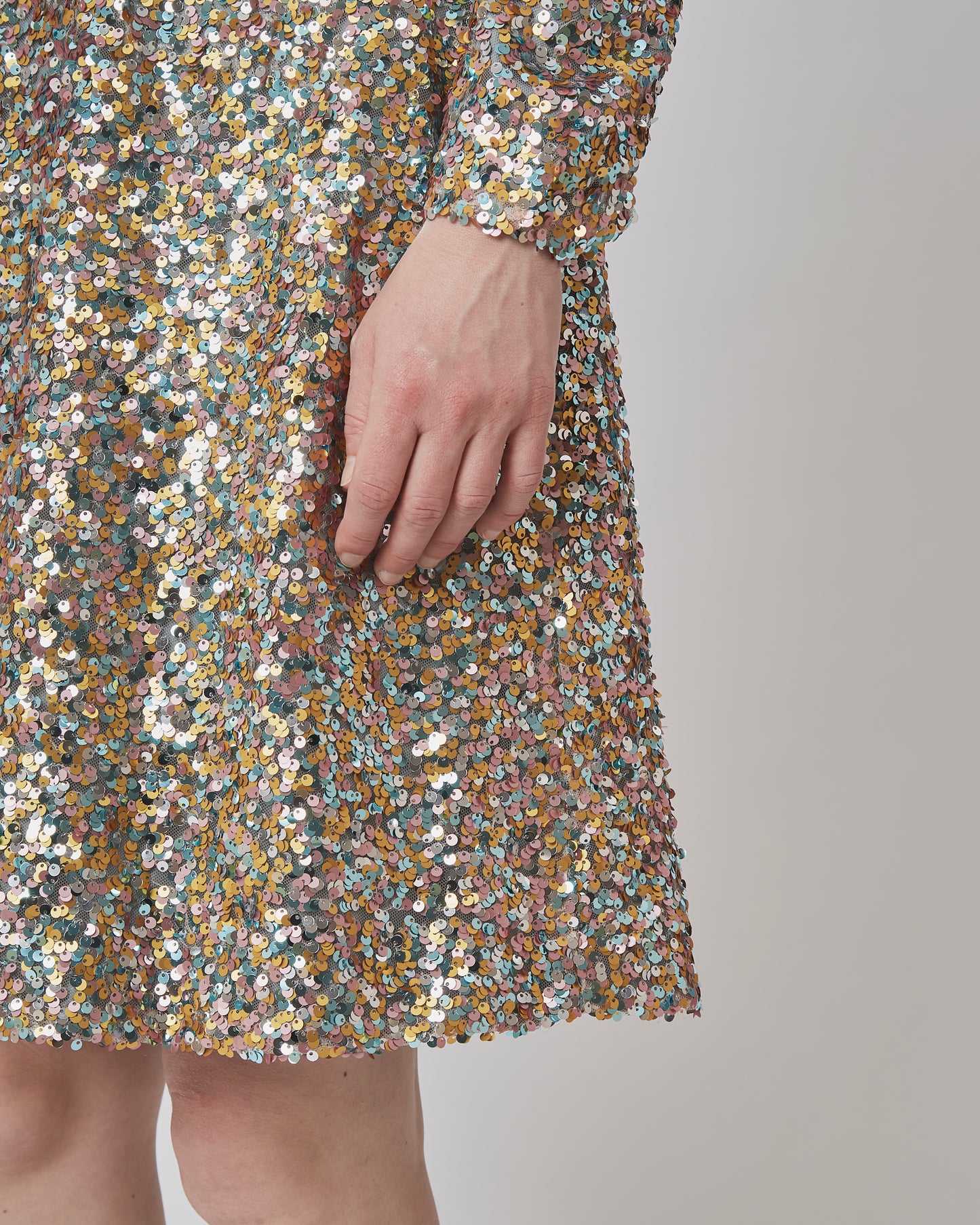 Carlotta Dress Paillette Champagne