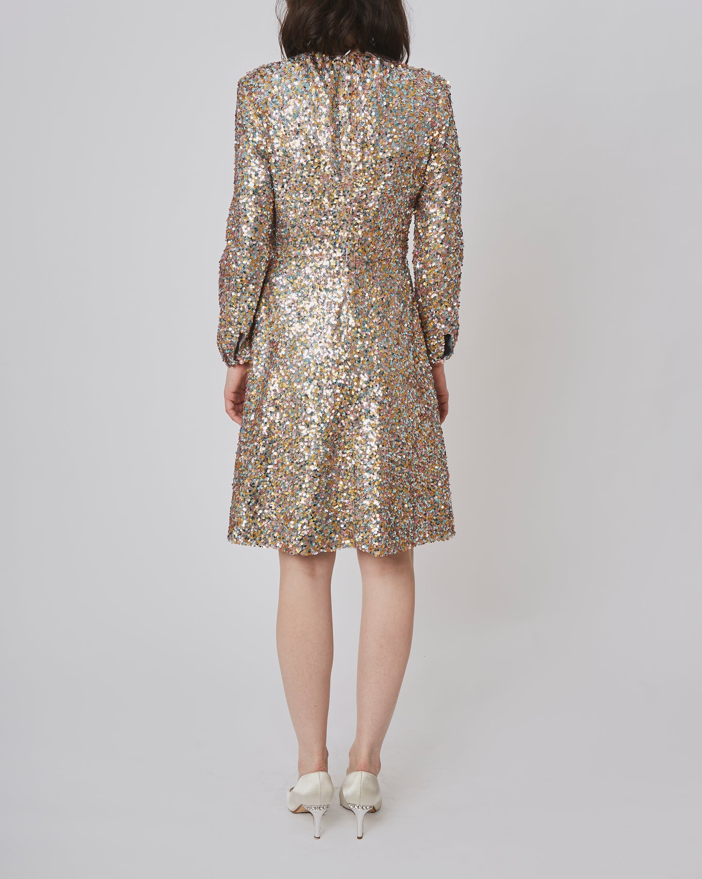 Carlotta Dress Paillette Champagne