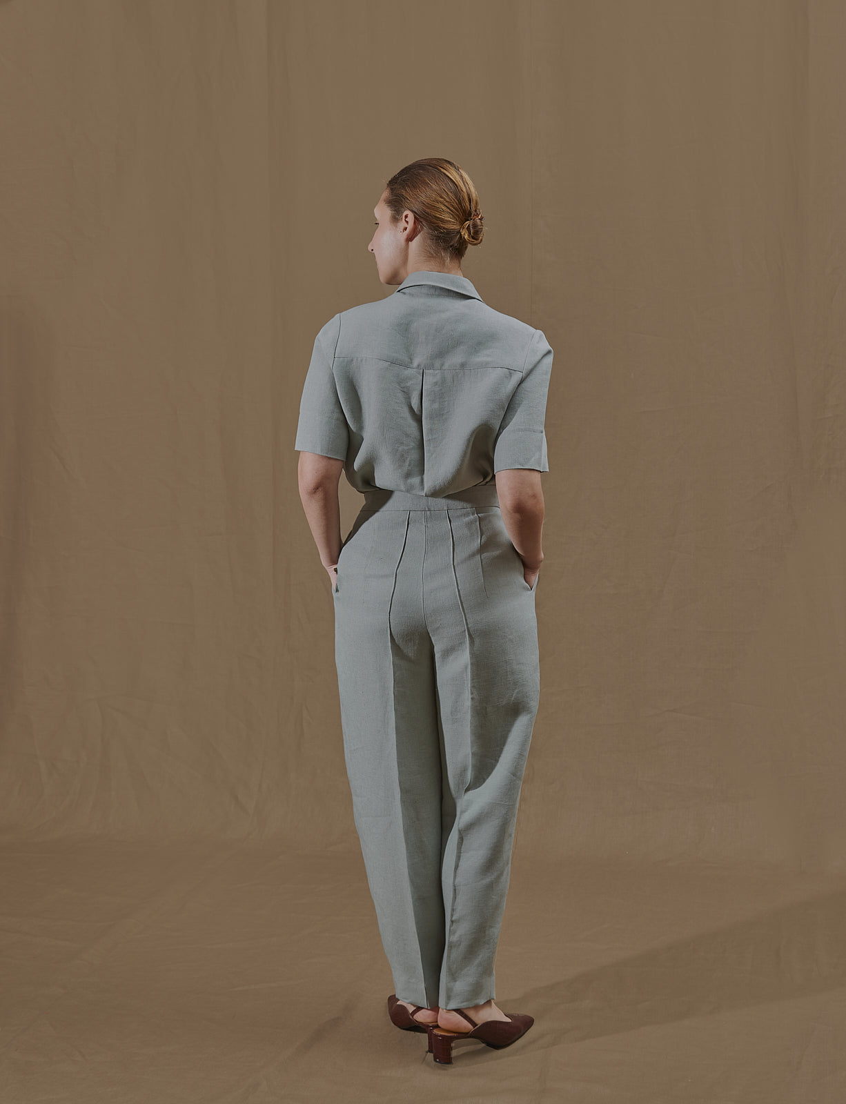 Etienne trousers Linen Sage