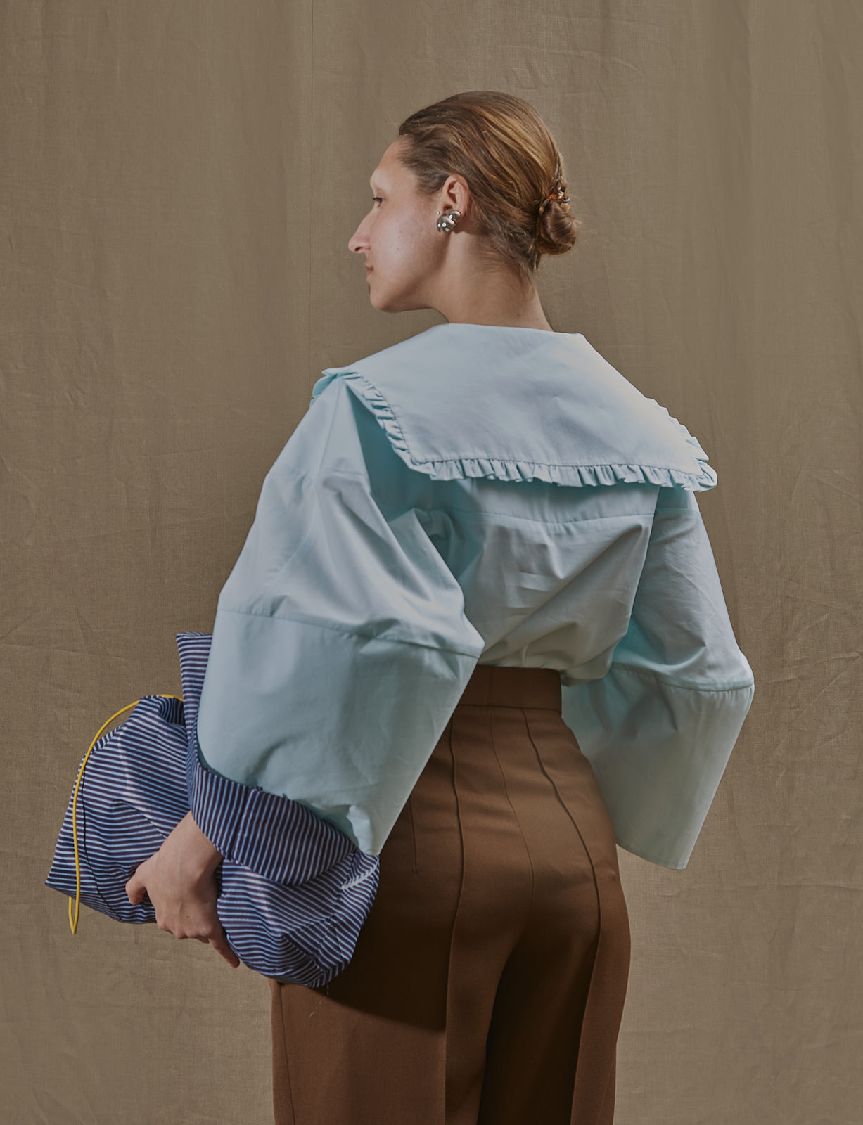 Sailor blouse poplin Opaline