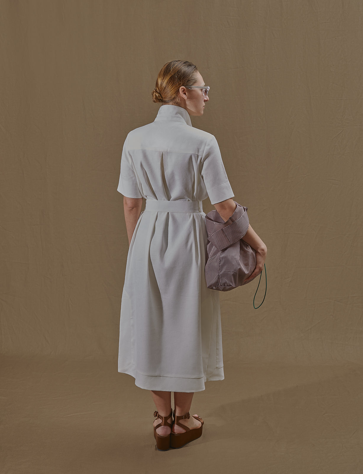 Samara dress linen Ivory