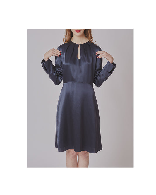Carlotta dress Silk Graphite