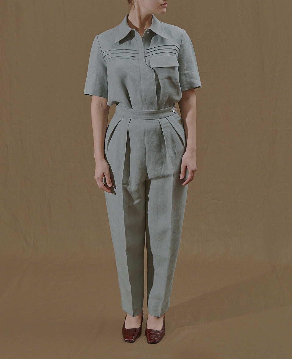 Samara shirt Linen Sage