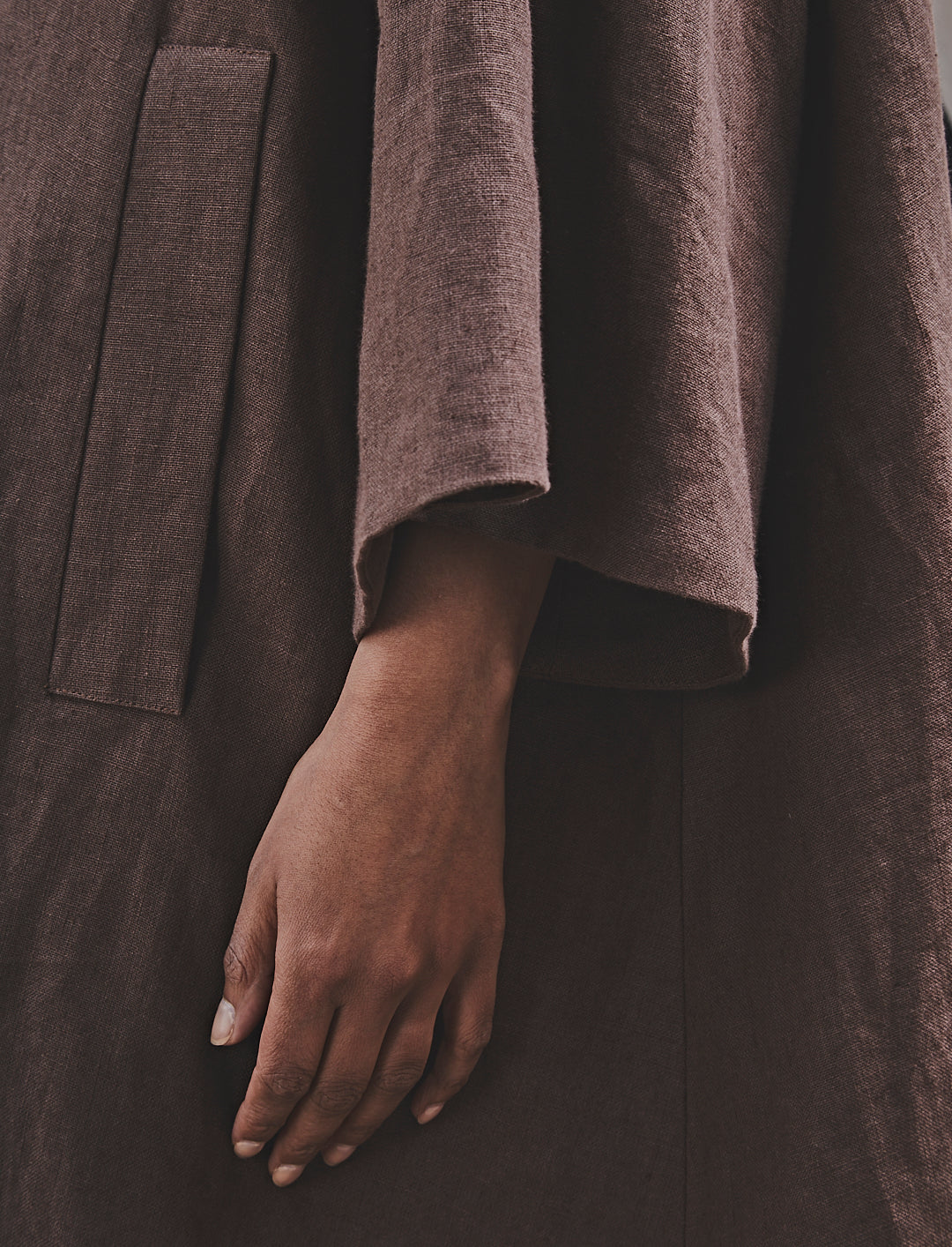 Bettina Coat Cacao Linen