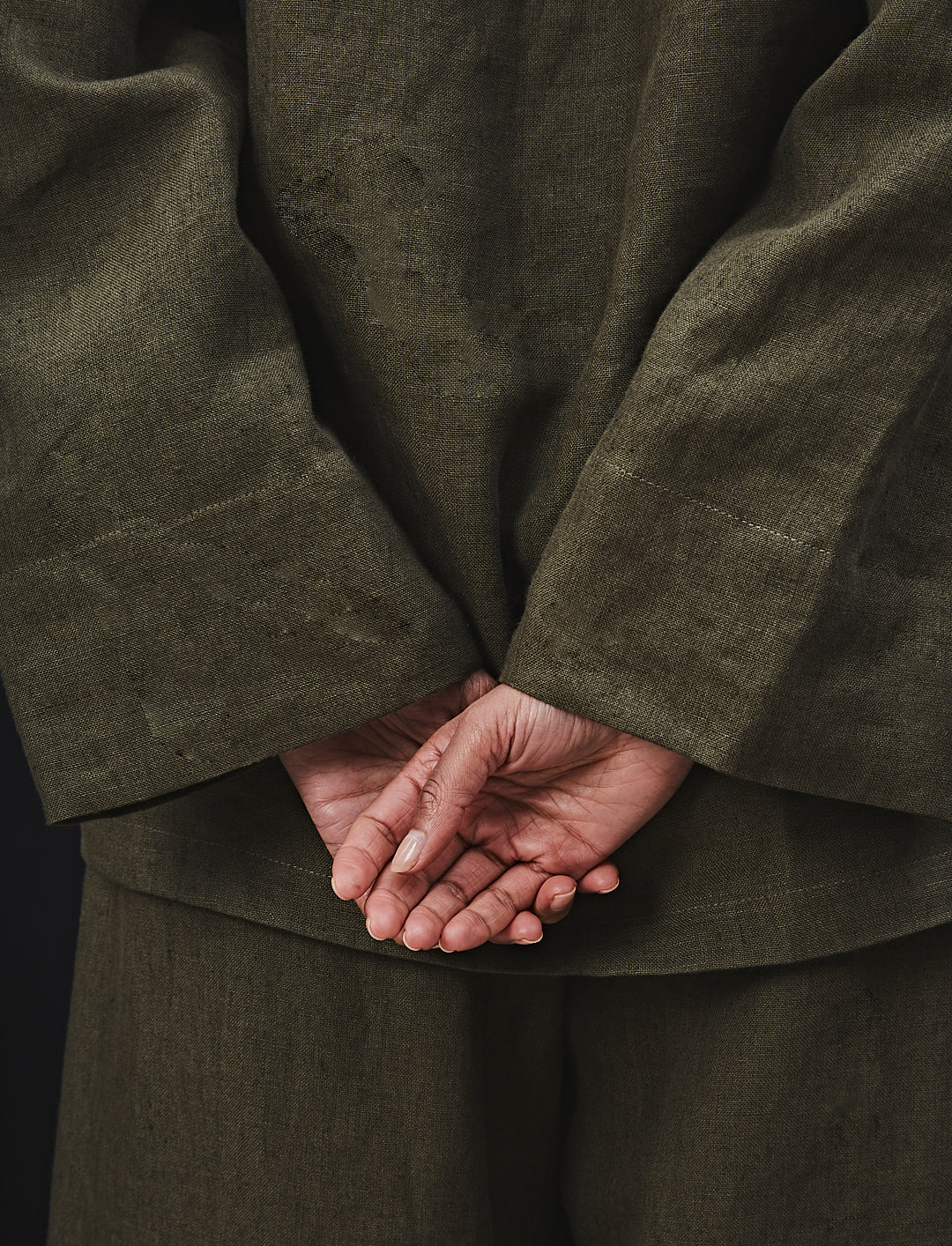 Zouzou Blouse Khaki Linen