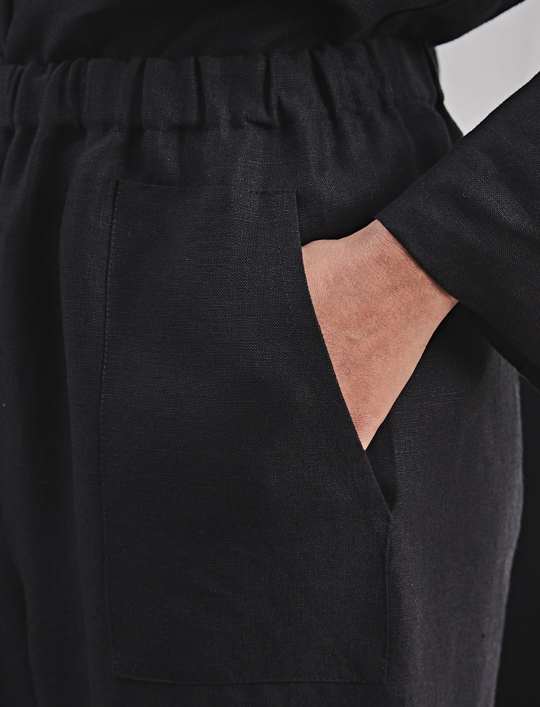 Zouzou Trousers Black Linen