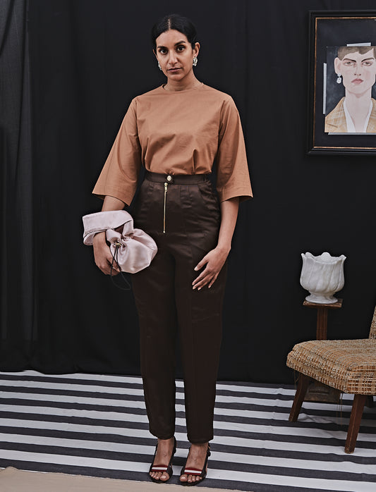 Dominique trousers  Dark Chocolate