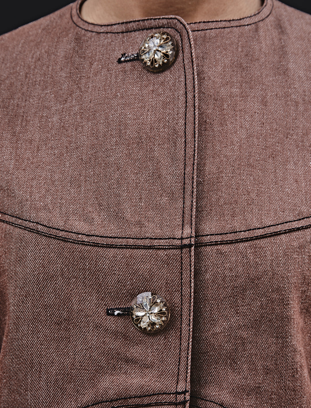 Rosalie Jacket Denim Brown