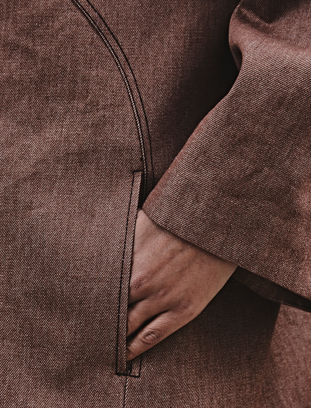 Rosalie Jacket Denim Brown