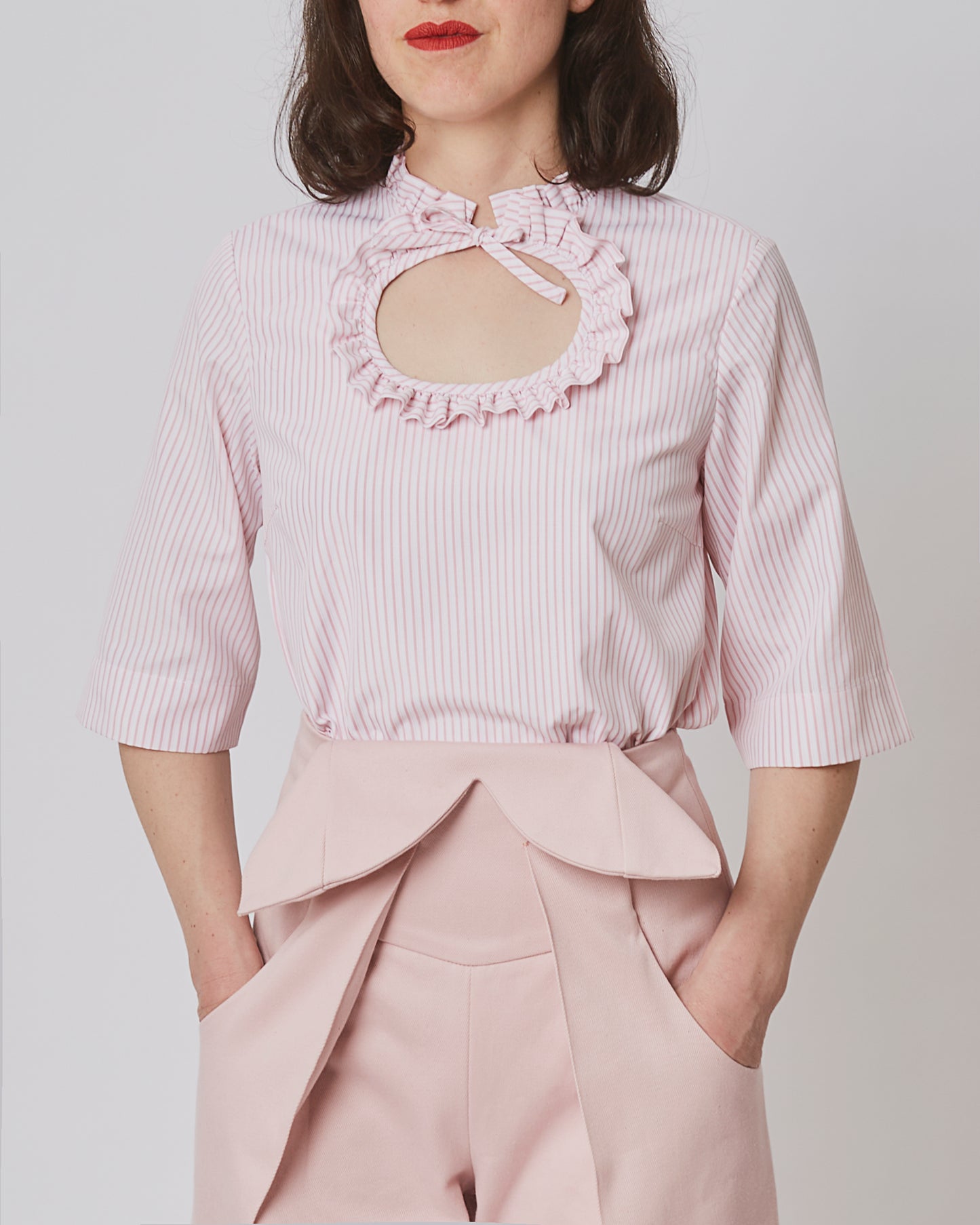 Viviane Blouse Stripes Pink