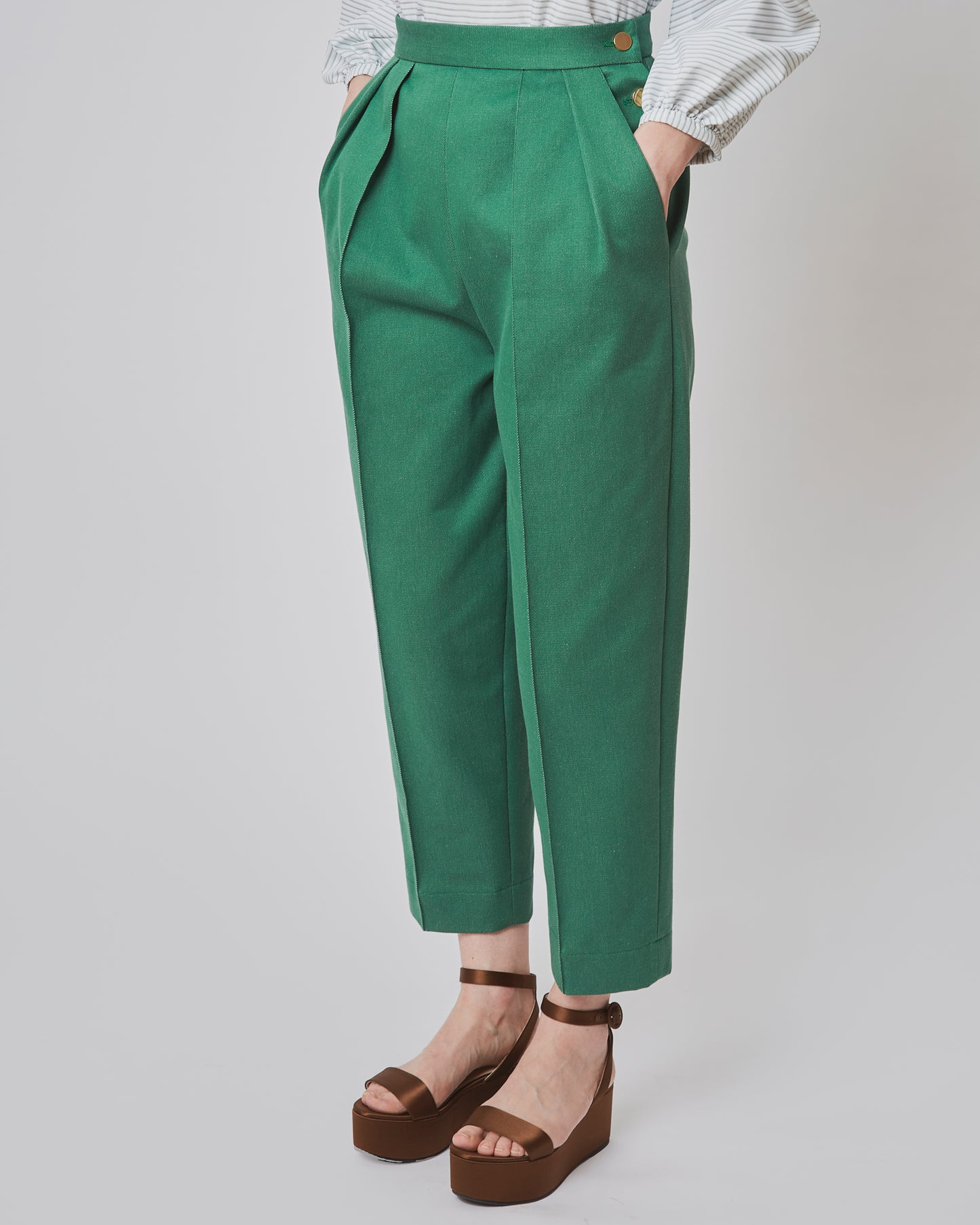 Etienne Trousers Denim Green