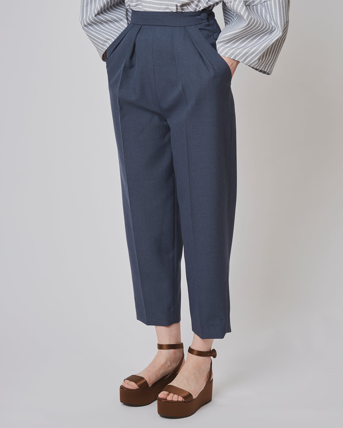 Etienne Trousers Wool Blue