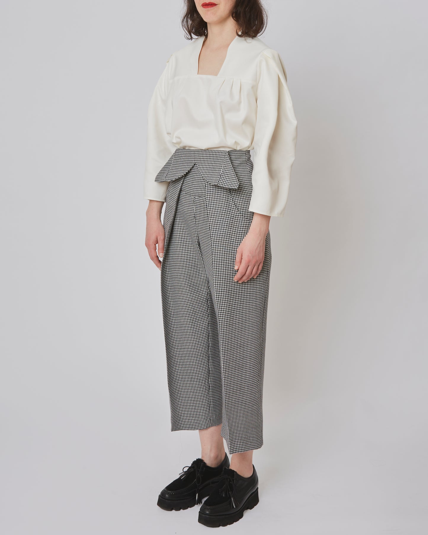 Marlene Trousers Wool Houndstooth