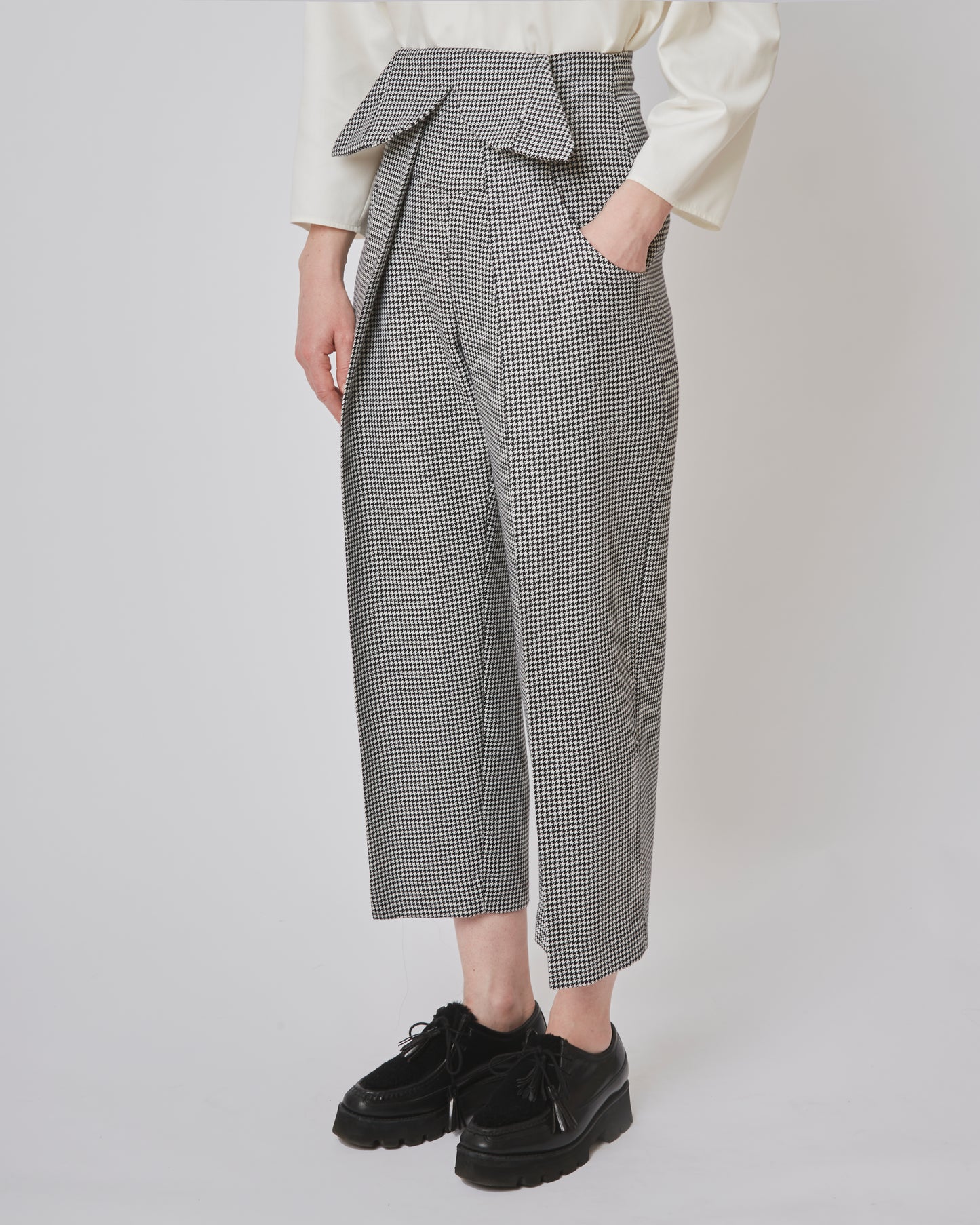 Marlene Trousers Wool Houndstooth