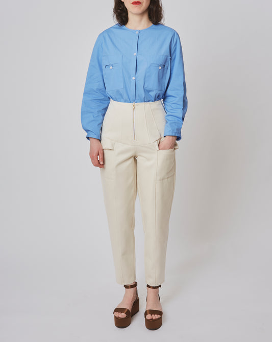 Joan Trousers Denim Cream