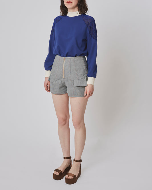 Joan Shorts Stripes Blue