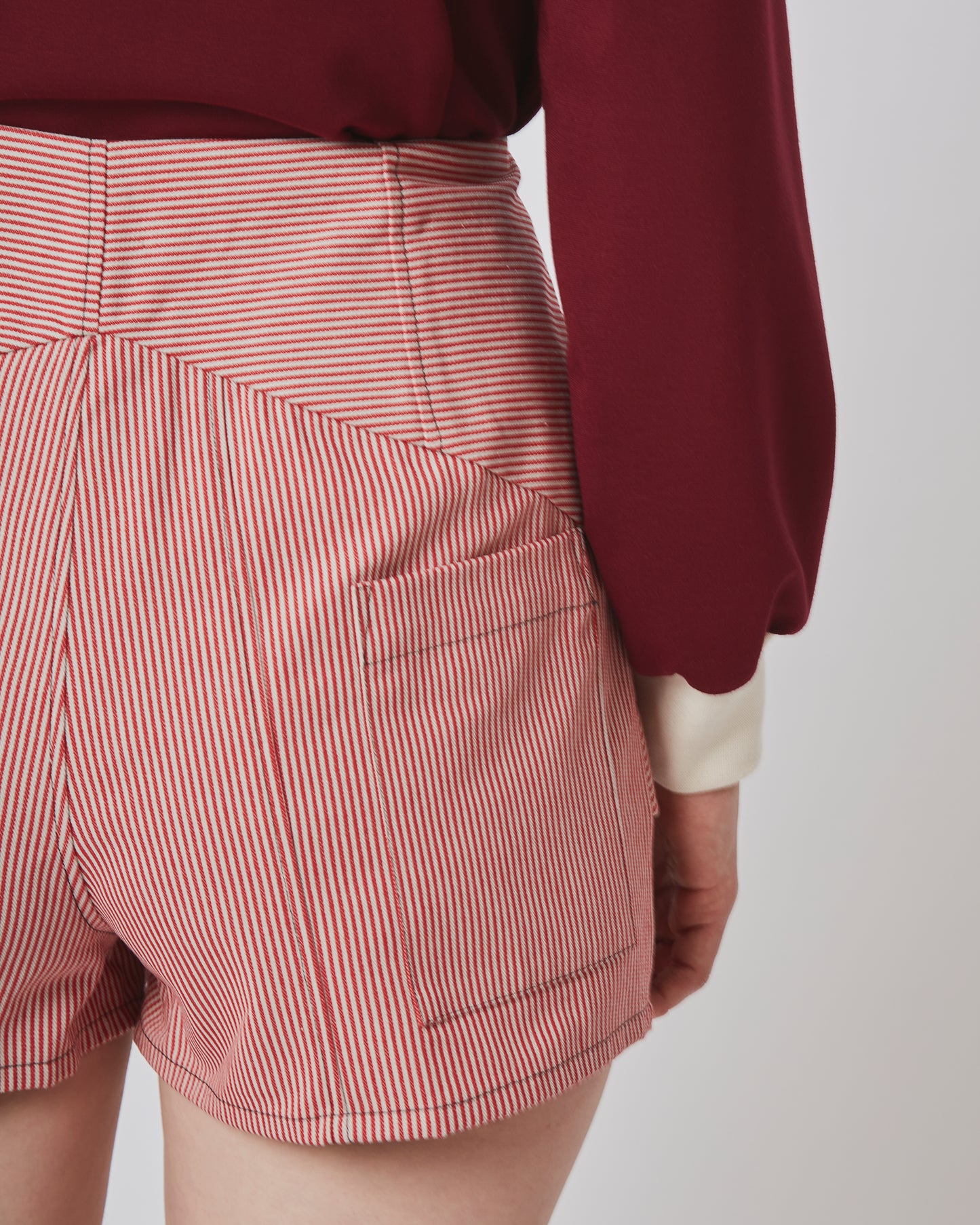 Joan Shorts Stripes Red