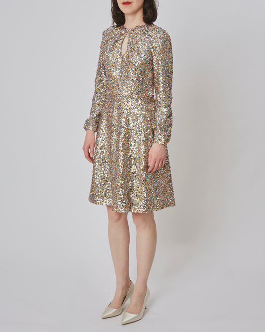 Carlotta Dress Paillette Champagne