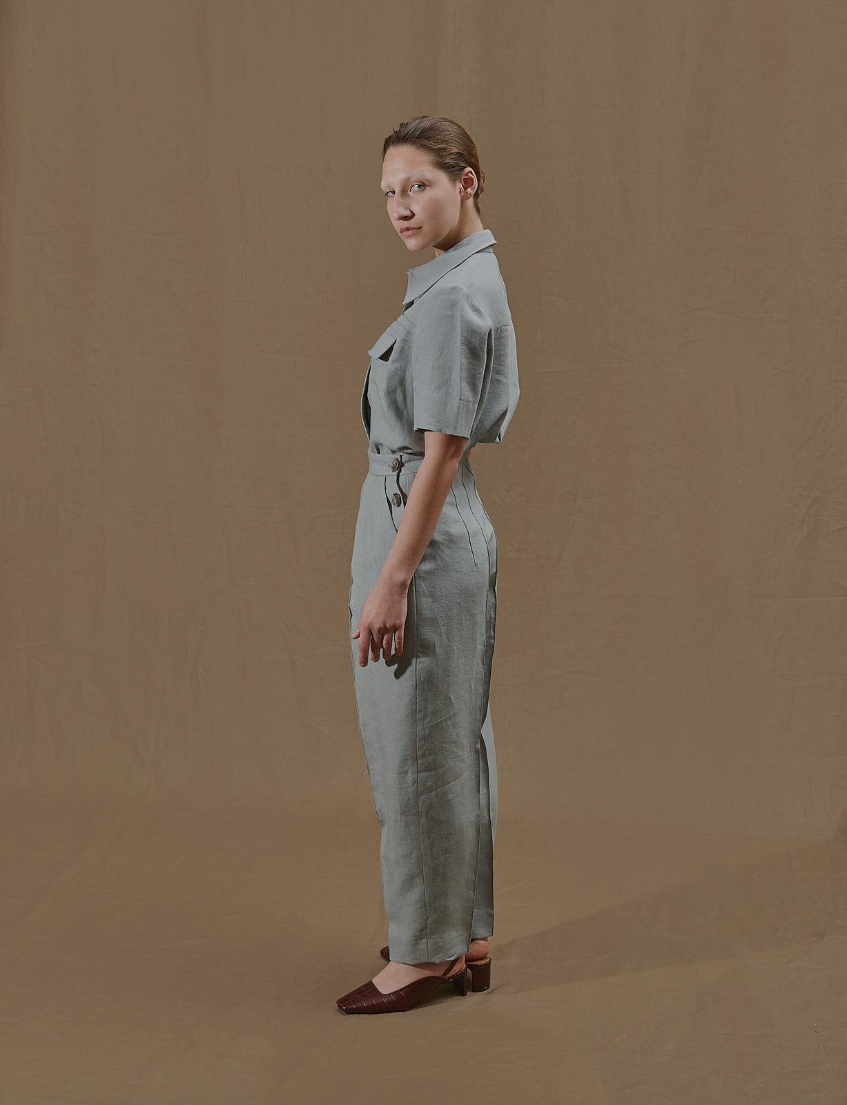 Etienne trousers Linen Sage