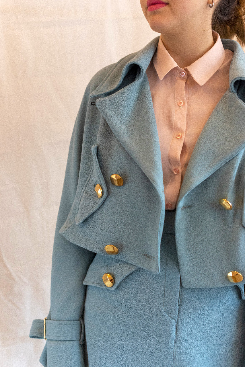 Lea jacket Wool Opaline
