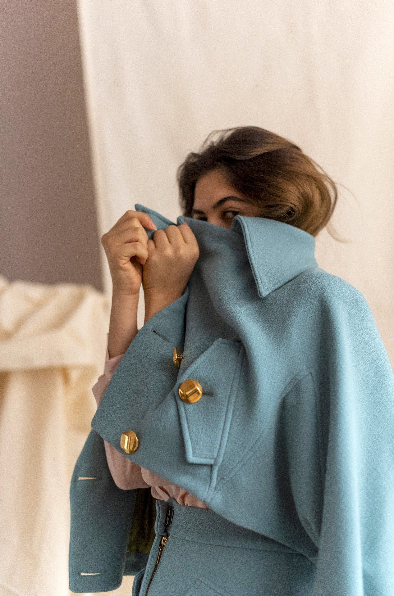 Lea jacket Wool Opaline